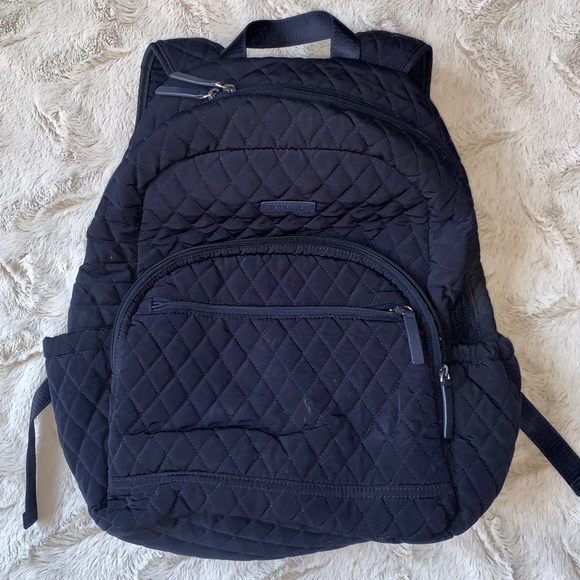 Vera Bradley Handbags - Vera Bradley - Navy Blue Floral Backpack